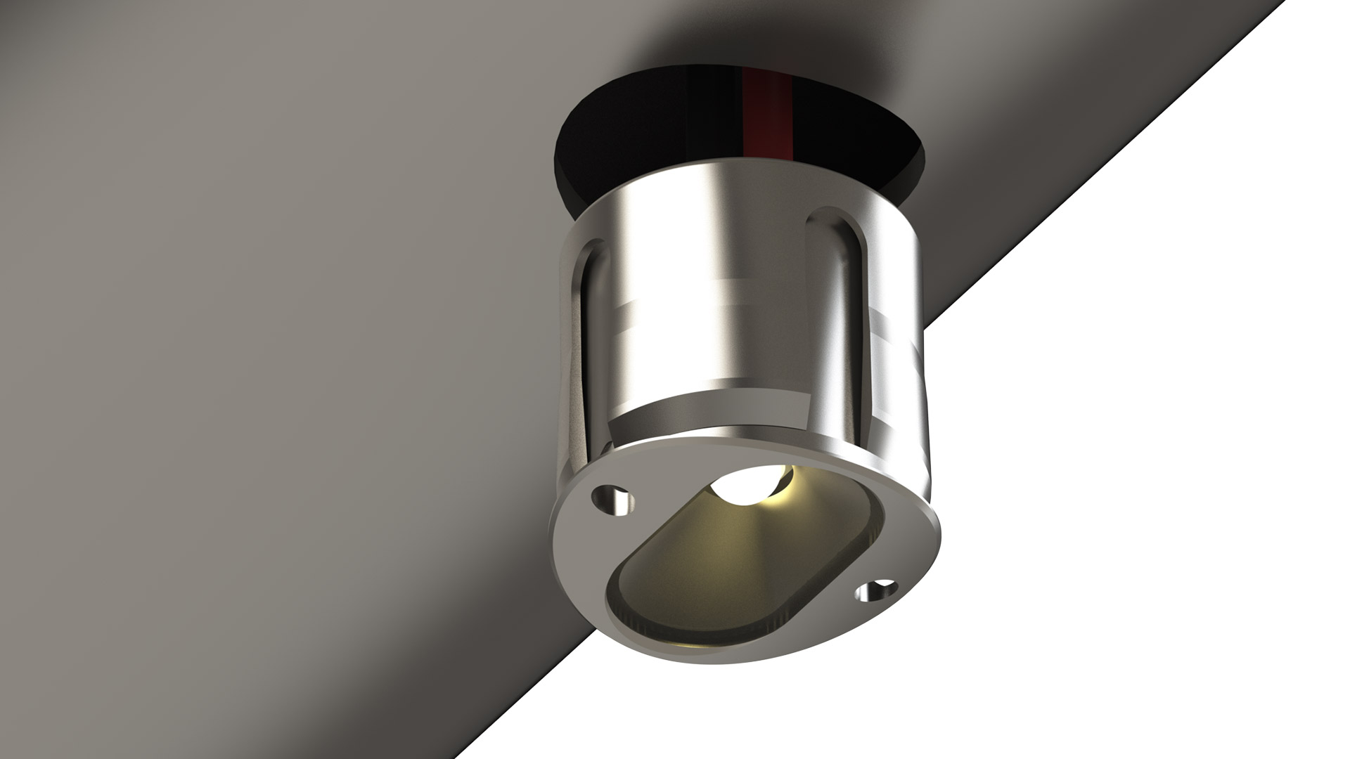 Snap LED Puck Curved Face Asymetric Beam 3000K IP68
